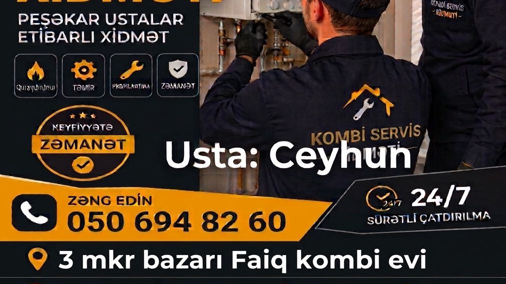 Kombi Servis — Qurbanov Ceyhun — Kombi, qazanca və su isitici təmiri, Bakı (6)