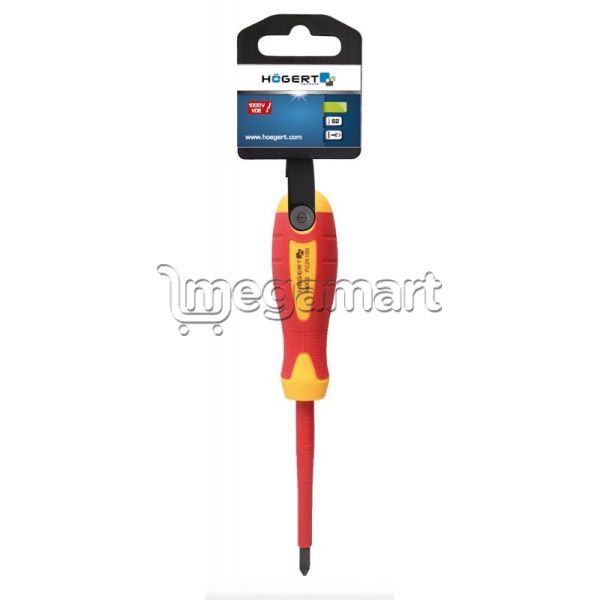 Dielektrik Vintaçan çarpaz Högert HT1S941 PZ1, 80 mm 1000V (polad) — Vint açarları, Bakı