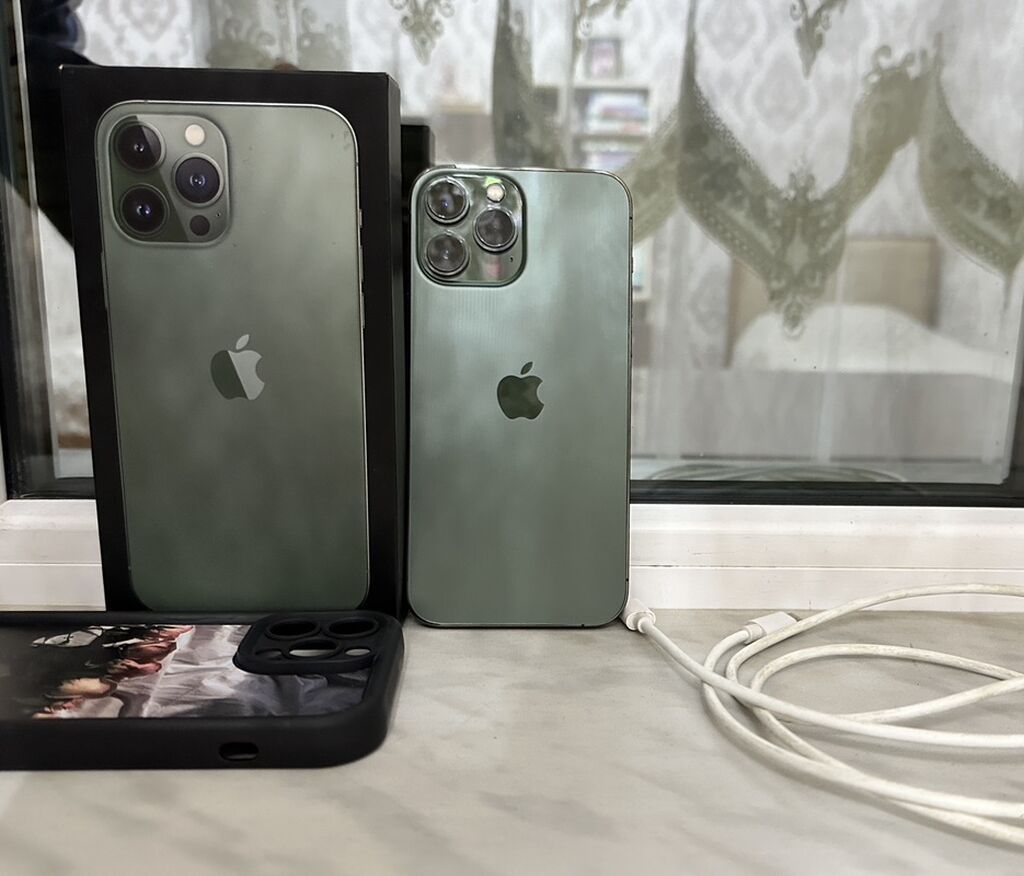 IPhone 13 Pro Max, 256 GB, Alpine Green, Face ID — Apple iPhone, Digah