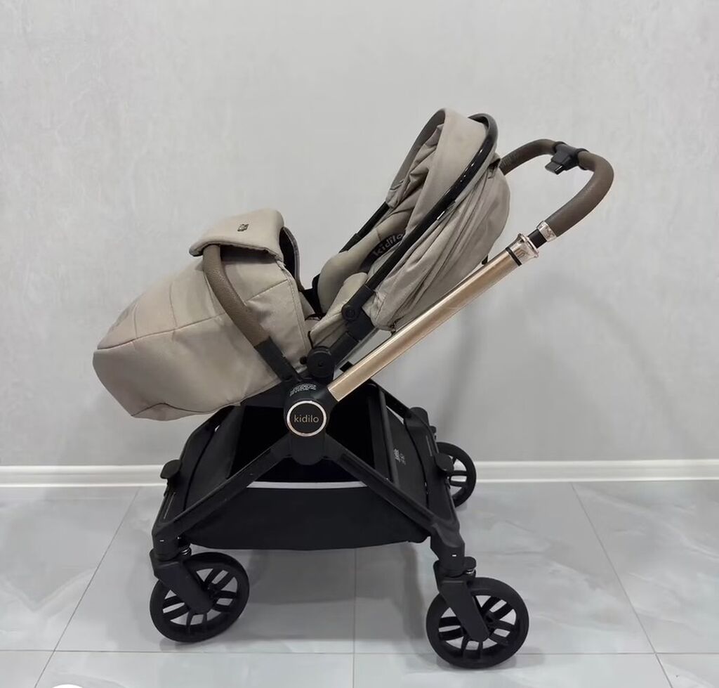 Kidilo uşaq arabası Model D900 – kompakt şassi və tam yığılan oturacaq — Arabalalar, Bakı (3)