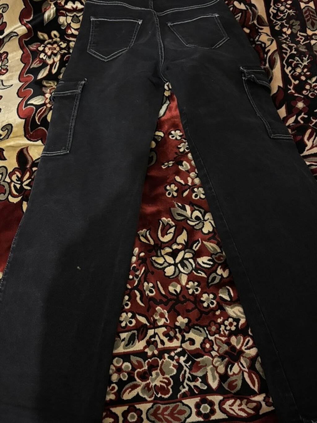 Qadın cargo cins şalvar – Muddy Jeans 28 razmer (36) - Rəng: tünd — Jinslər, Masazır (2)