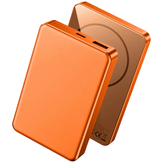 Powerbank Wiwu ultra thın magnetıc 10000MAH P15 orange - 10405 — Powerbank-lər, Bakı (3)