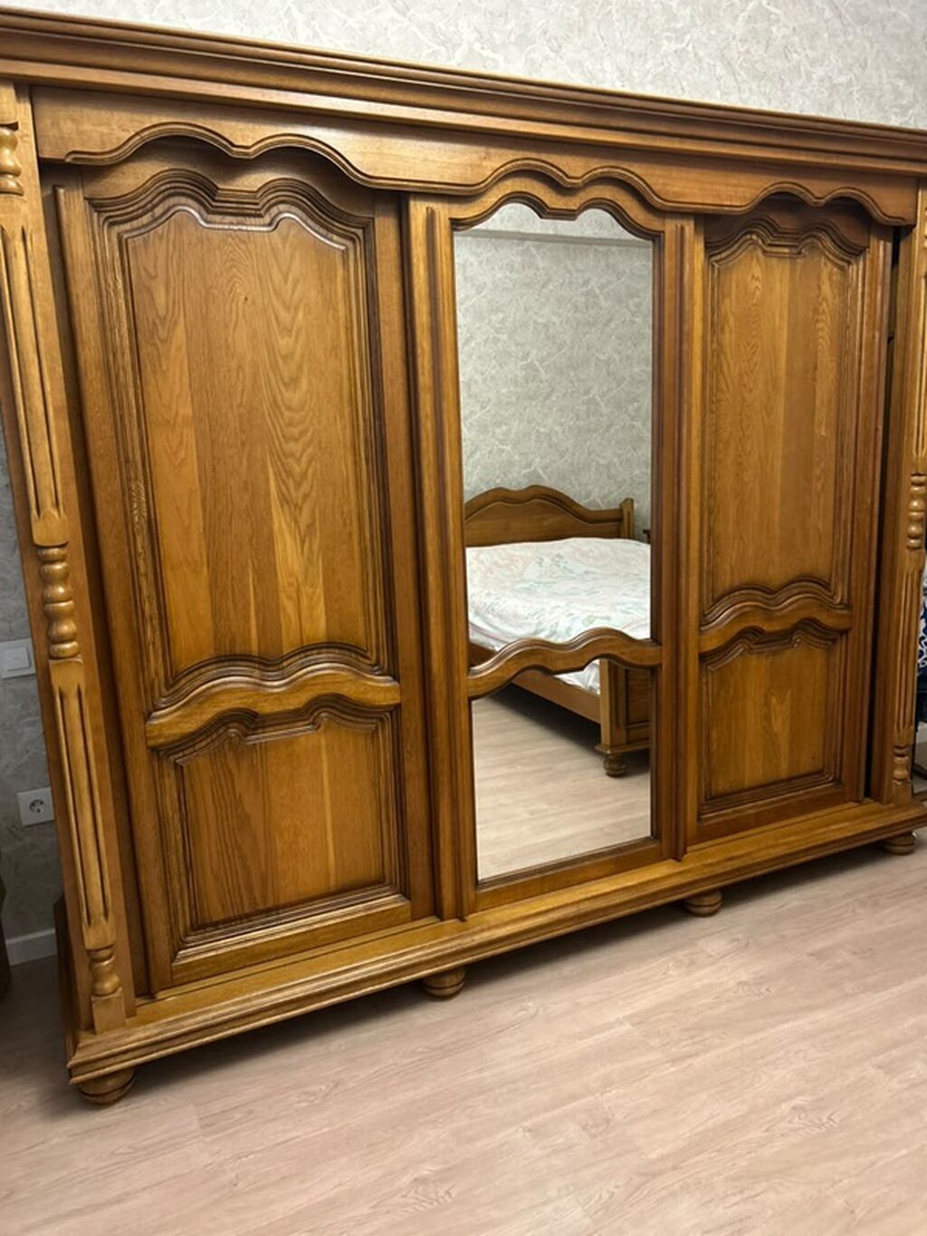 İkinəfərlik çarpayı, Dolab, Termo, 2 tumba, İşlənmiş — Yataq otağı mobilya dəstləri, Bakı (4)