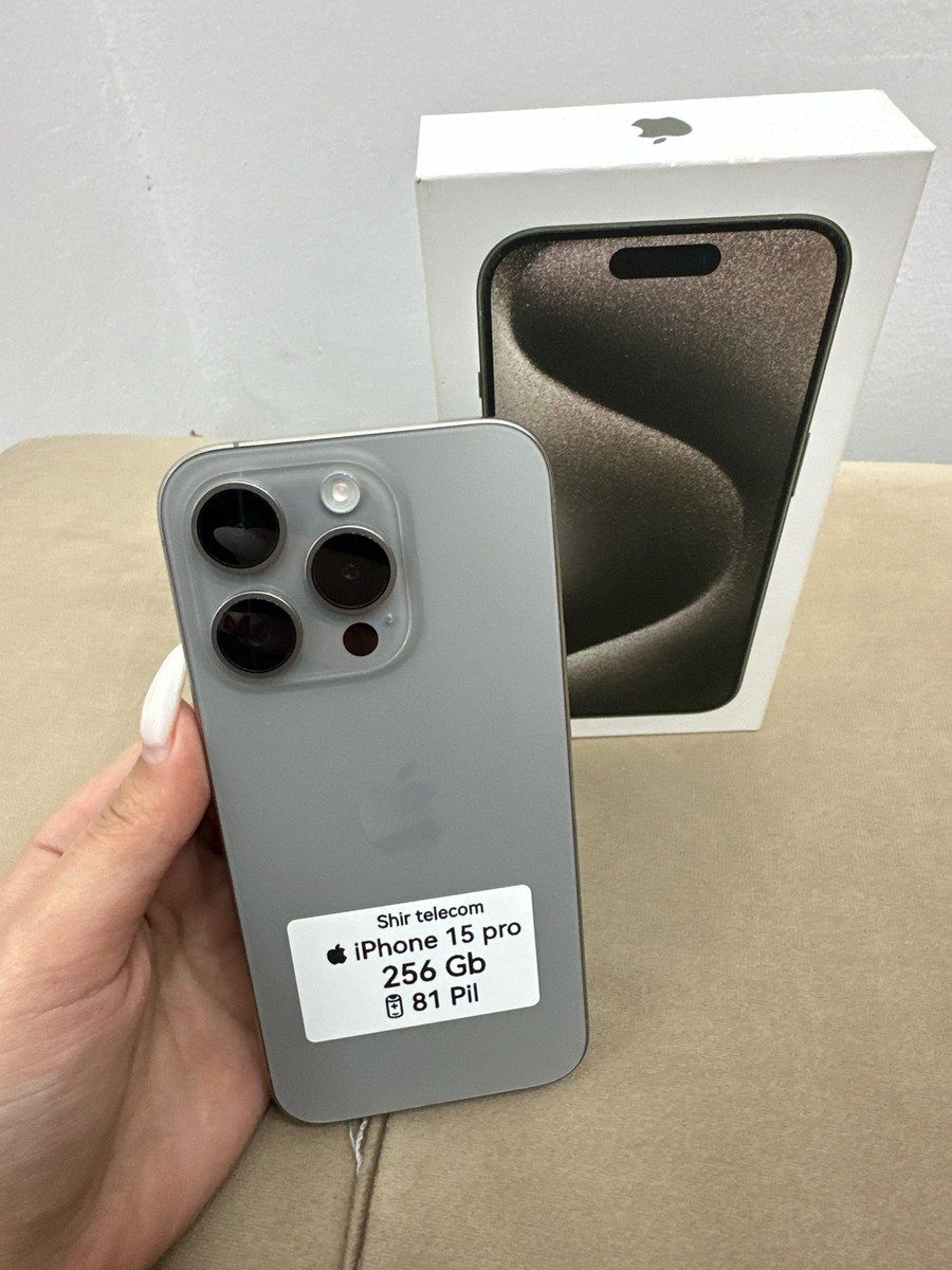 Apple iPhone 15 Pro Natural Titanium 256GB/8GB — Smartfonlar, Bakı (2)