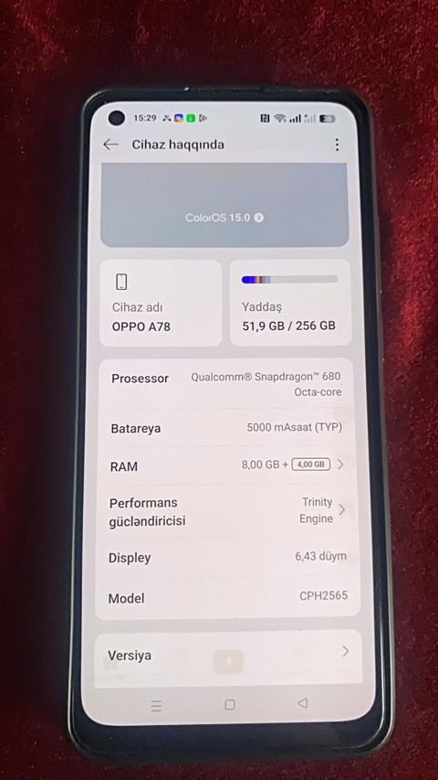 Oppo A78 Aqua Green 256GB/8GB — Bakı