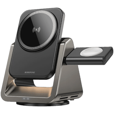 Telefon adapteri Borofone BQ30 Wıde 3-IN-1 Magnetıc Wıreless Fast Charger — უსადენო დამტენები