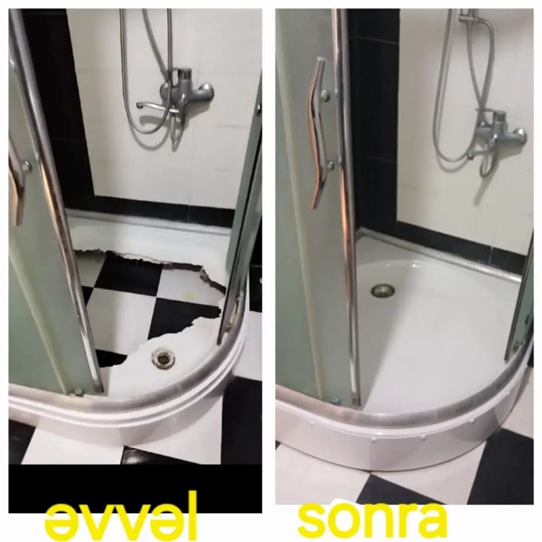 Duş kabin altlığı 80-100 sm, Fiber Akrill, Avropa istehsalı — Duş kabin və bölmələr, Bakı (7)