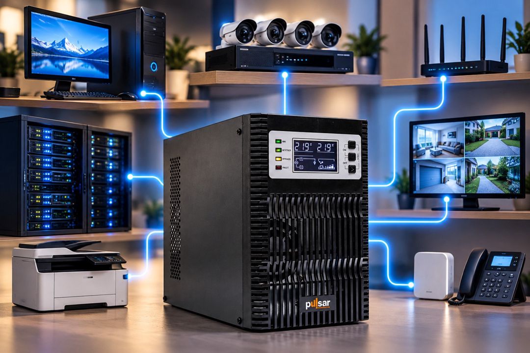 Pulsar 1000VA / 1000W Online UPS – Server və Cctv üçün — Periferik cihazlar, Bakı (2)