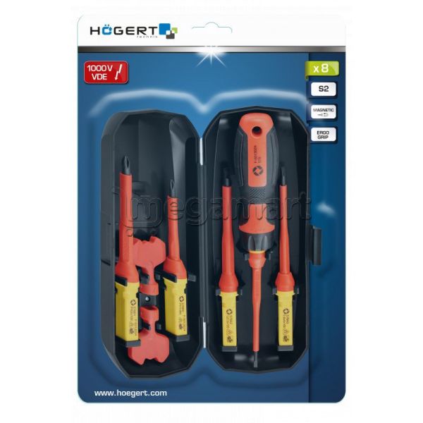 Dielektrik Vintaçan Dəsti Högert HT1S998 1000 V 8 ədəd — Alətlər, Bakı (2)