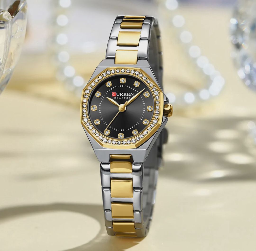 Qadın qol saatı Curren 9100 Gold/Black — Mallar, Bakı (2)