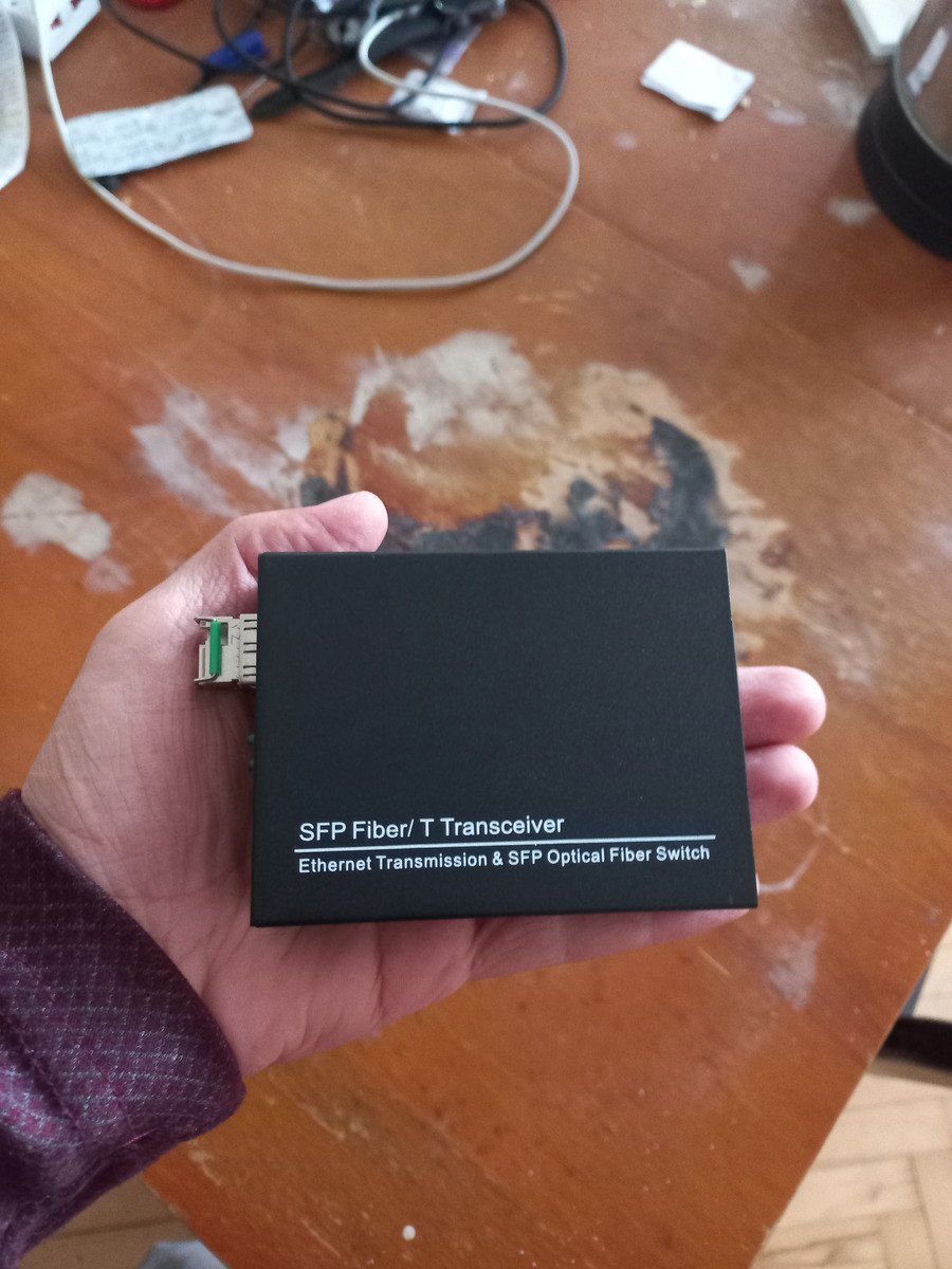 20km Single-Mode SFP Modul + Media converter — Şəbəkə və server avadanlığı, Bakı
