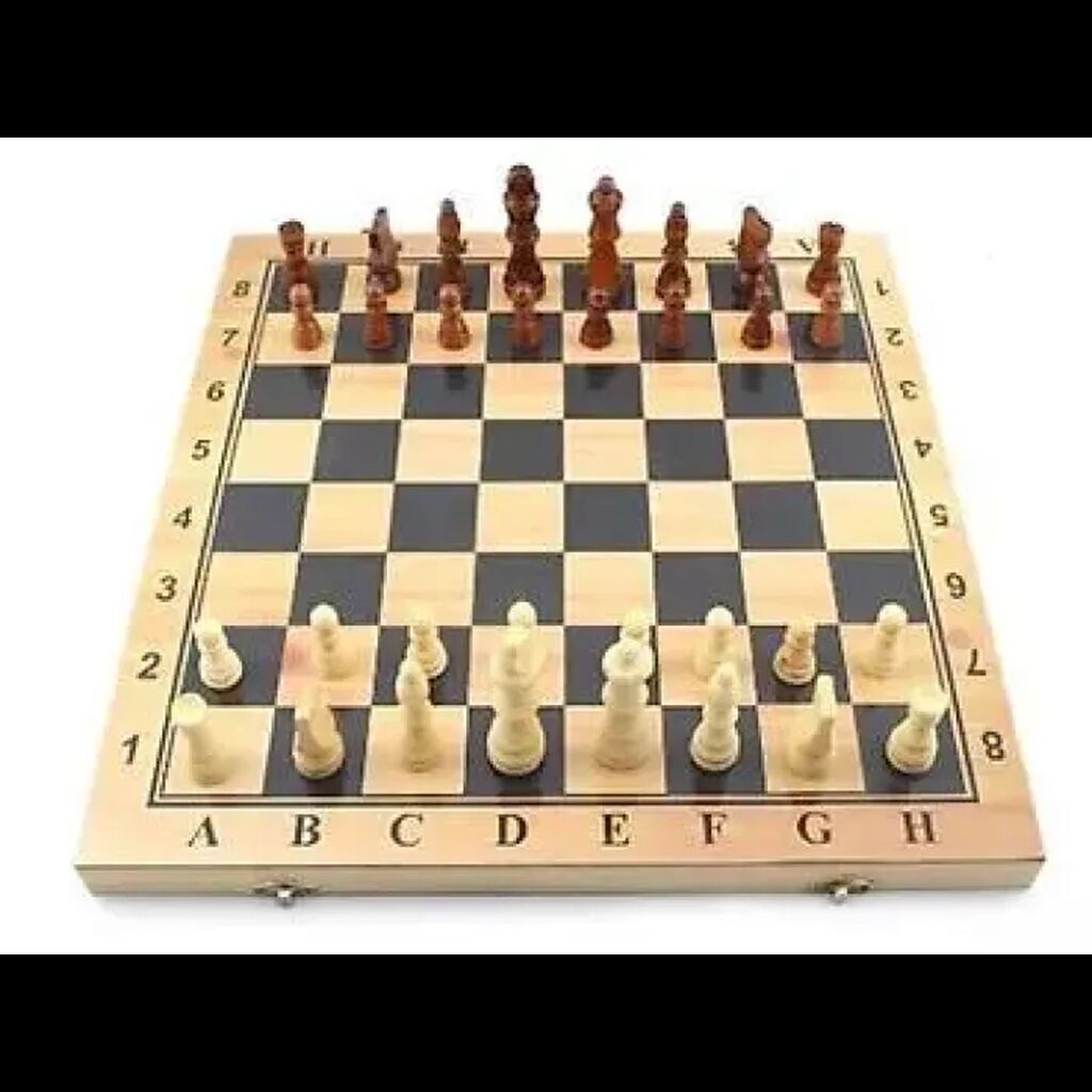 Sulida 3-ü 1-də Şahmat, Dama və Nərd Dəsti – Taxta Oyun Seti (40×40 — Stolüstü və kart oyunları, Bakı