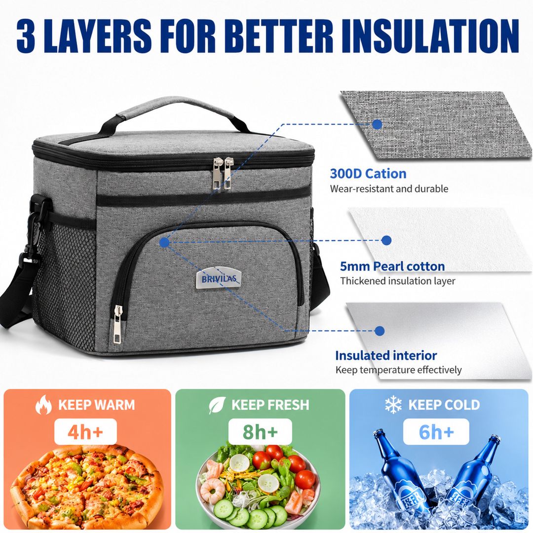 Termoçanta Brivilas, 20 l, boz — Mallar, Bakı (3)