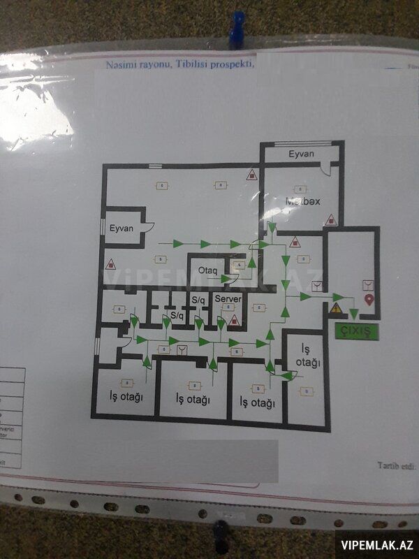 Nəsimi rayonunda 9 otaqlı Ofis Kirayə verilir, 300 m² — Ofis, Bakı (8)