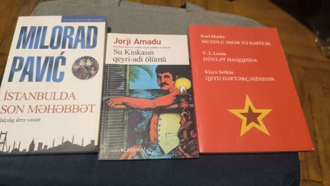 Satılır: 3 ədəd kitab dəsti (azərbaycanca) 1) Milorad Paviç — Bakı
