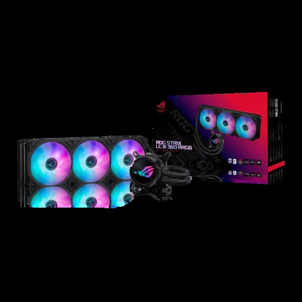 ASUS rog Strix lc ııı 360 argb LCD (90RC00W1-M0UAY0) – yüksək — Soyutucular və soyutma sistemləri, Bakı (2)