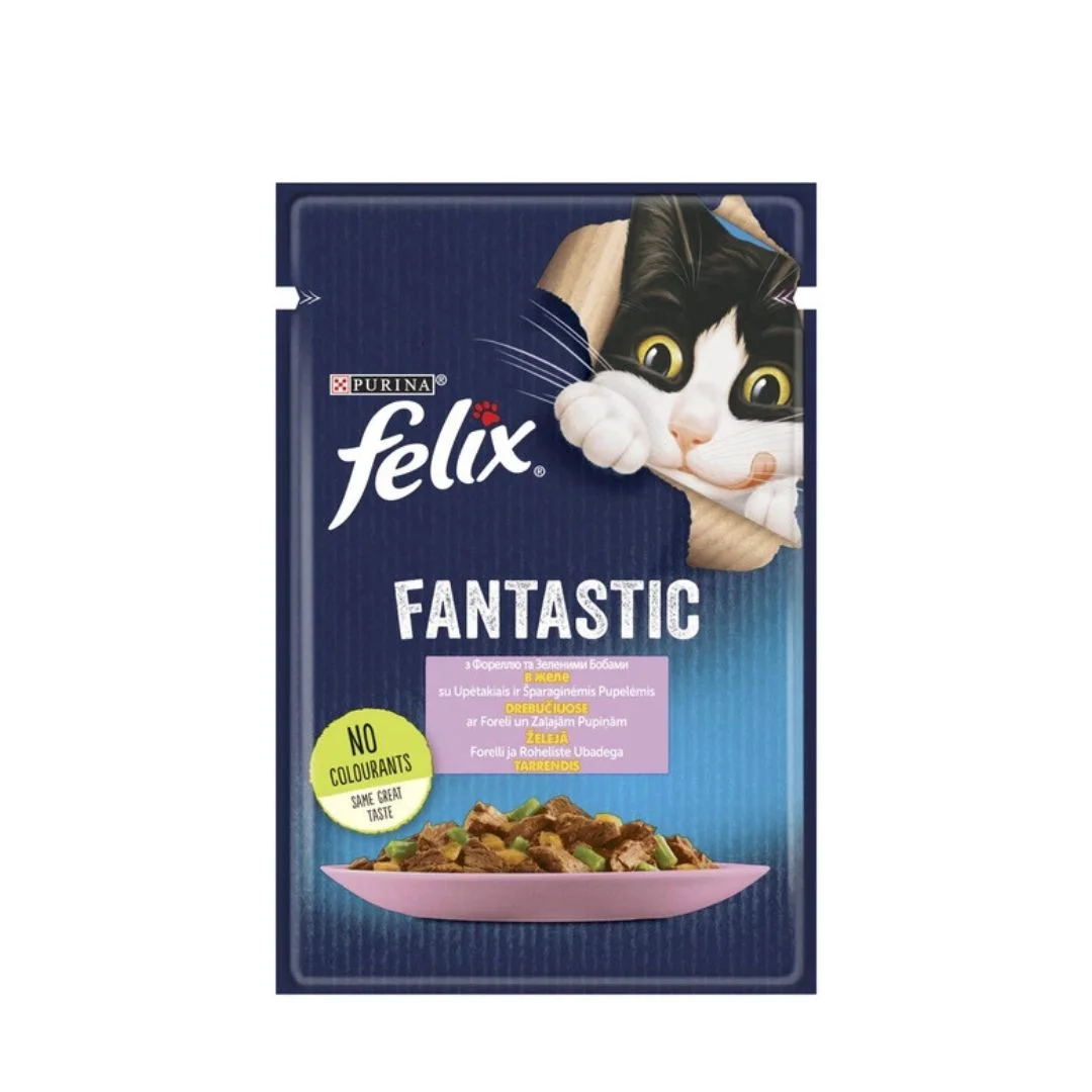 Felix Fantastic forel və yaşıl noxud ilə, 85 гр — Pişiklər, Bakı