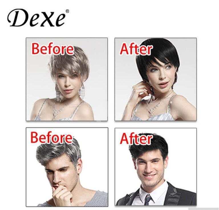 Dexe Black Hair saç qaraldan şampun — Saç qayığı, Bakı (2)