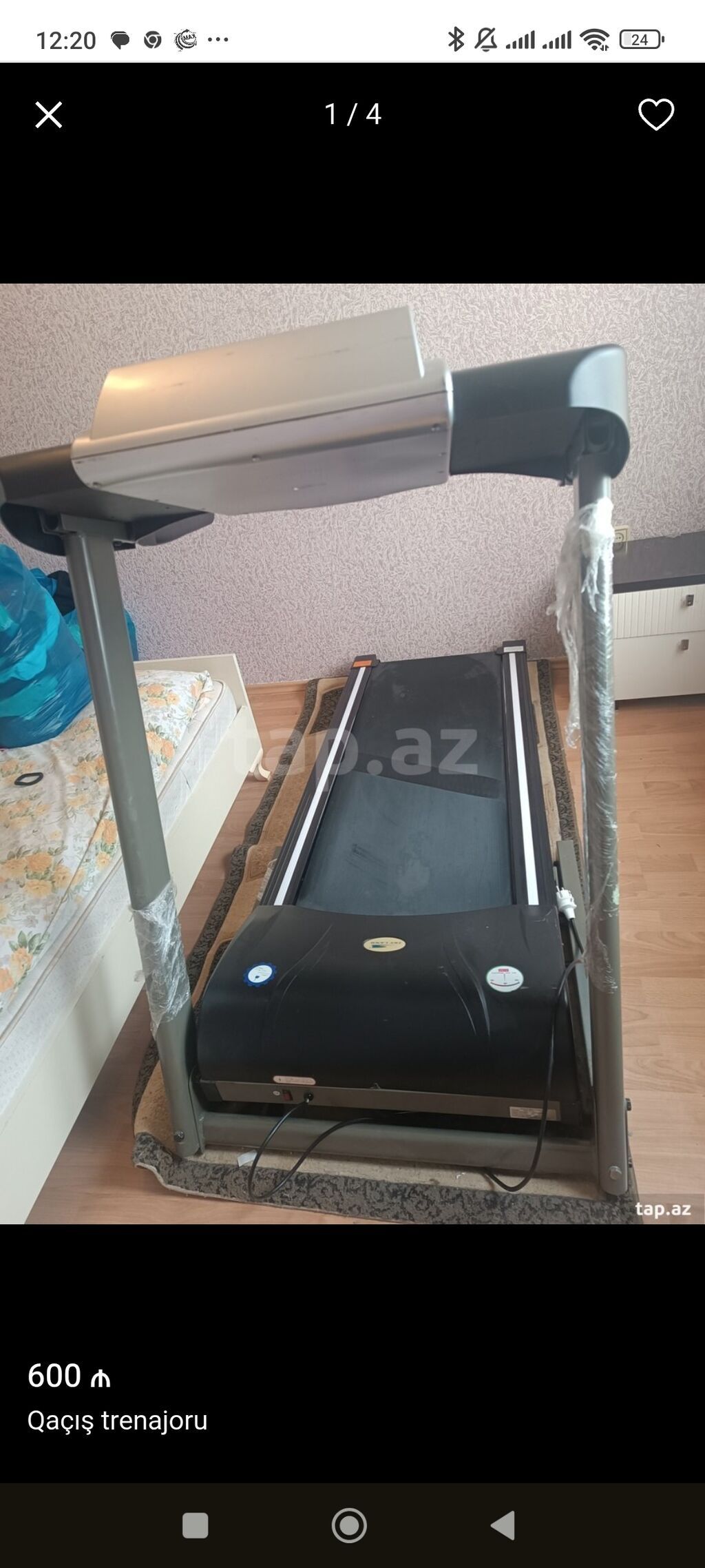 Qaçış trenajoru SkyLand EM-1210 - Elektrikli qaçış cəhəzi, geniş — Koşu simulyatorları, Bakı (3)