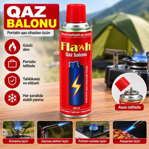 Turist qaz balonu 250 ml 140 q/s — Bakı