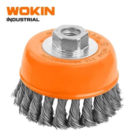 Wokın Kasa Şəkilli Burulmuş Məftil Fırça – 100 mm (Model: 770104) — Bakı