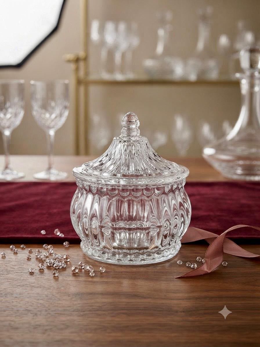 Şəkər qabı, 300 ml, Şüşə, Şəffaf — Mallar, Bakı