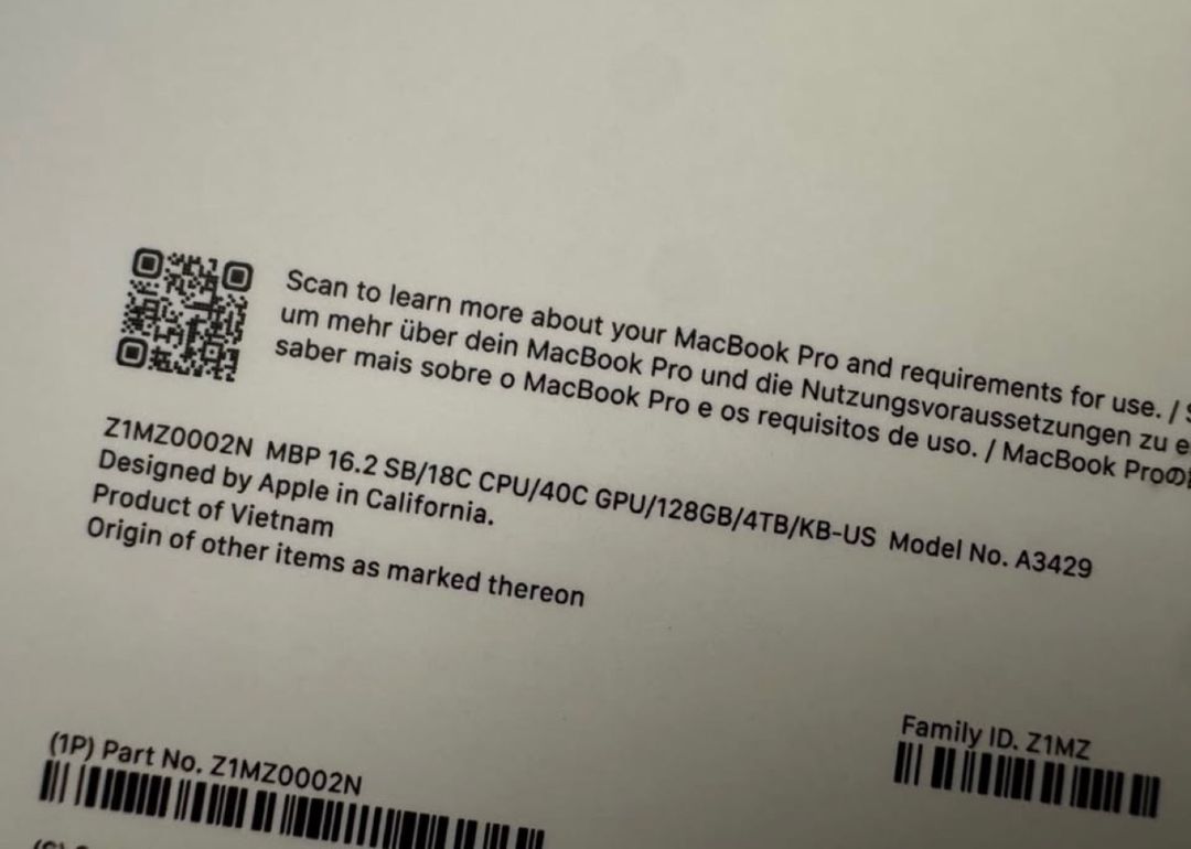 Apple MacBook Pro 16 M5 Max 128GB/4TB — Noutbuklar, Bakı (2)