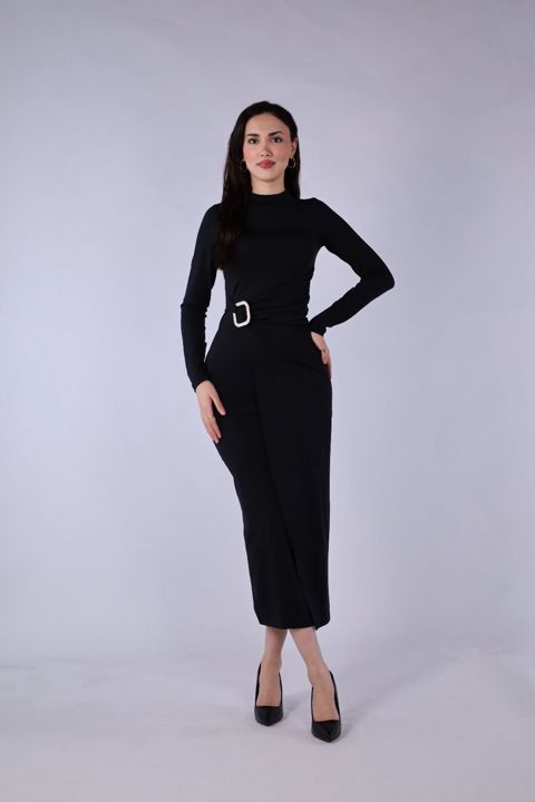Qadınlar üçün kokteyl don MB QK800216, qara, pambıq/elastan, ölçü XL — Bakı