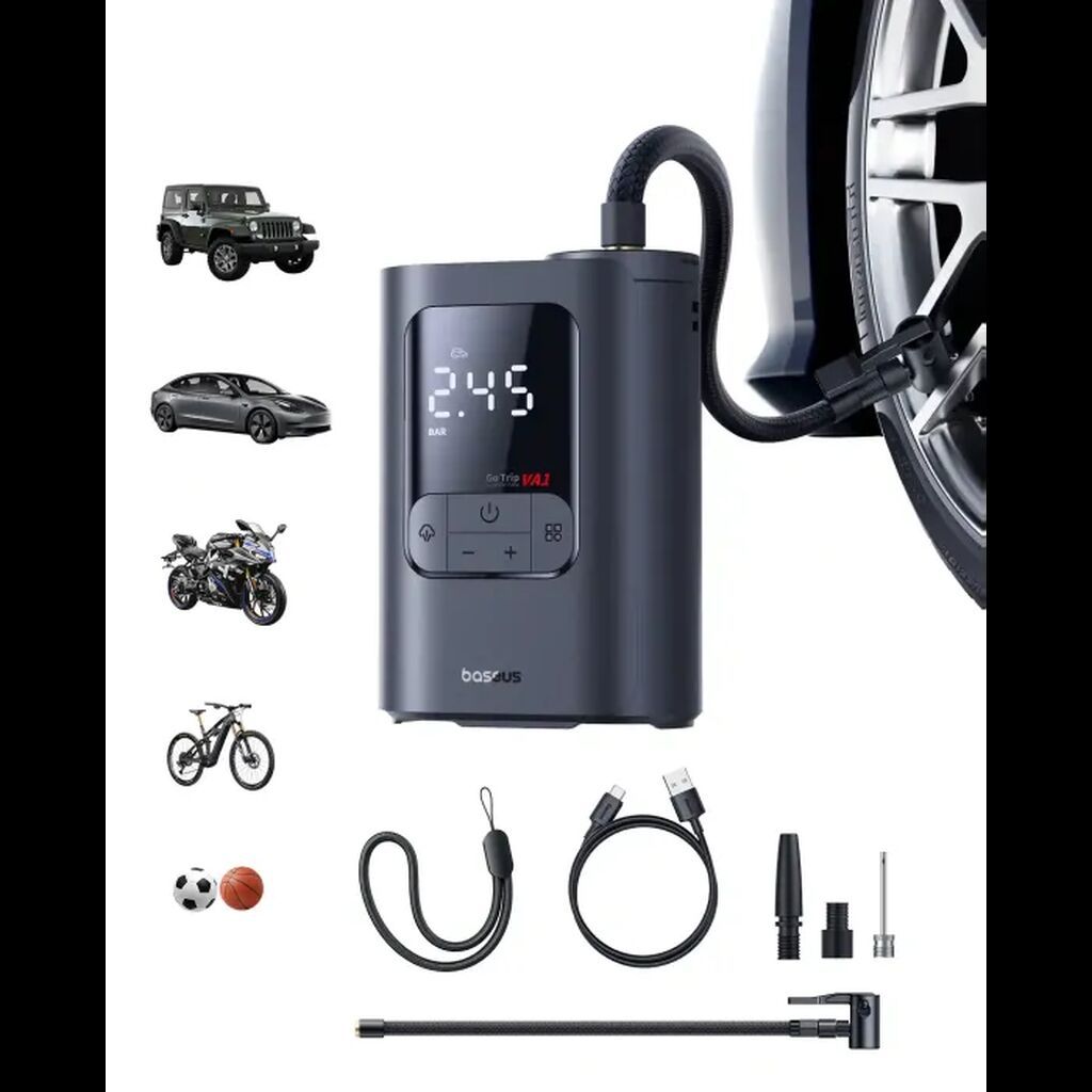 Baseus GoTrip VA1 Super Mini Cordless Inflator 22-Cylinder 7500mAh — Avtomobil aləti, Bakı