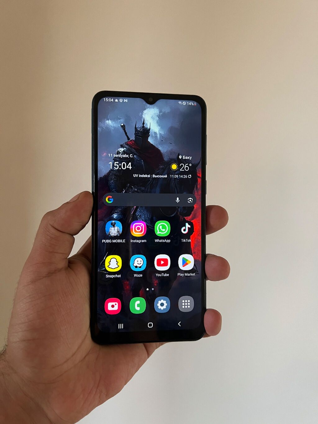 Samsung Galaxy A02, 32 GB, rəng - Göy, Sensor — Samsung, Bakı (5)