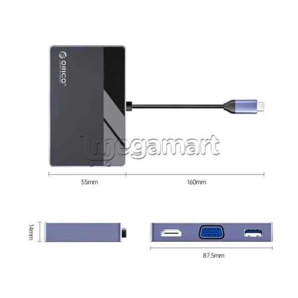 Dok-stansiya ORICO-DM-7TS-BK-BP 7-in-1 — Kabelləri, adapterlər və keçidçilər, Bakı (3)