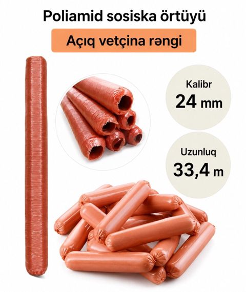 Sosiska üzlüyü — 1 ₼ · Bakı · Ərzaq məhsulları Sosiska üzlüyü — Bakı
