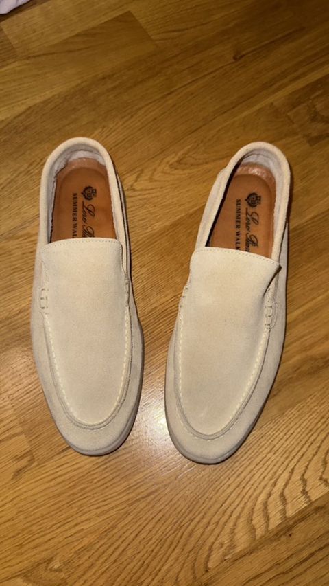 Loafer tipli kişi ayaqqabısı – Loro Piana Summer Walk -Təmiz ceyran — Bakı