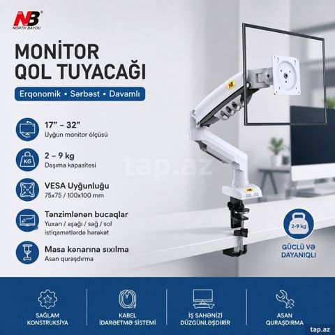 NB F80 / F80 XE Ağ monitor kronşteyni — Bakı
