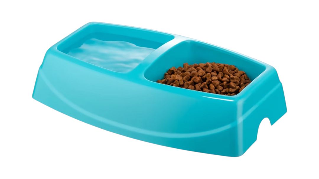 Pişiklər üçün yem qabı, plastik, göy, 30.5x19.5x7.5 sm — Mallar, Bakı