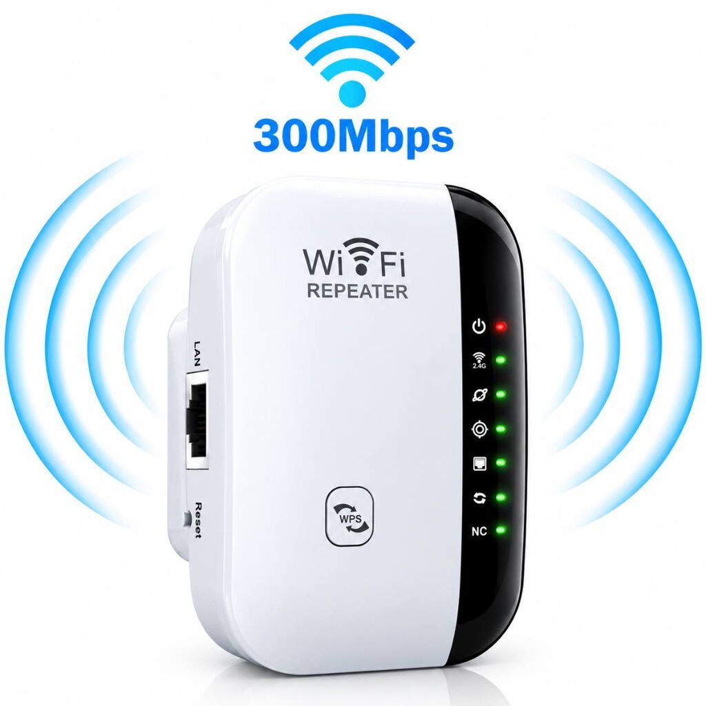 300M WiFi Repeater – Wlan şəbəkəsi üçün siqnal gücləndirici - Sürət — Şəbəkə və server avadanlığı, Bakı