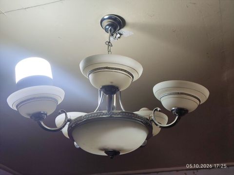 Çılçıraq, 6 lampa, Şüşə — Gəncə