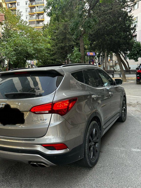 Hyundai Santa Fe, 2.0 L, 2017 il, 160 934 km — Avtomobillər, Bakı (9)