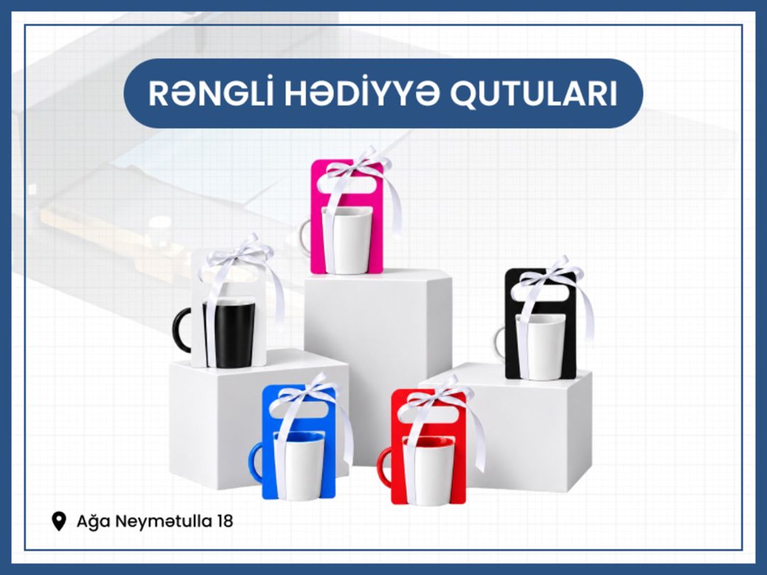 Rəngli hədiyyəlik qutular — Biznes və avadanlıq, Bakı