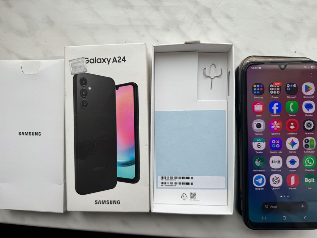 Samsung Galaxy A24 4G, 128 GB, rəng - Qara, Zəmanət, Barmaq izi, İki sim kartlı — Samsung, Bakı (5)