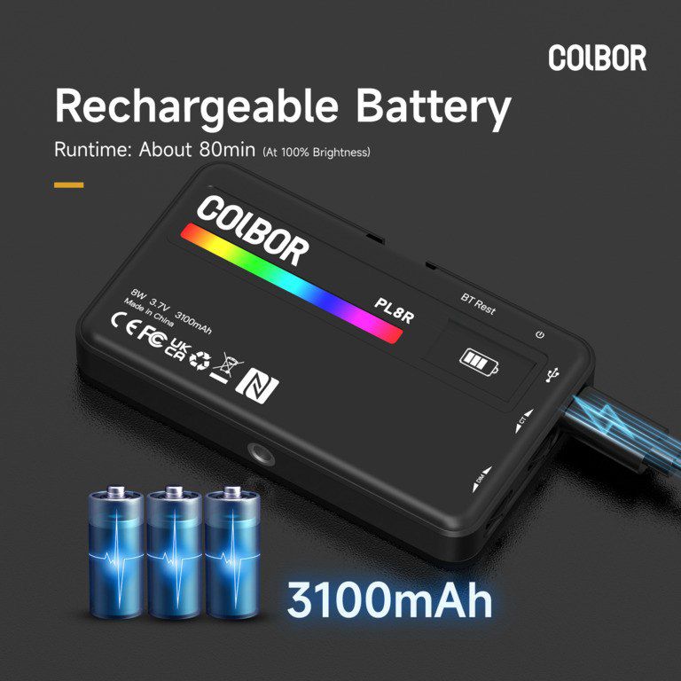 “Colbor PL8R Mark II” RGB video işığı — Foto və video texnikası, Bakı (3)