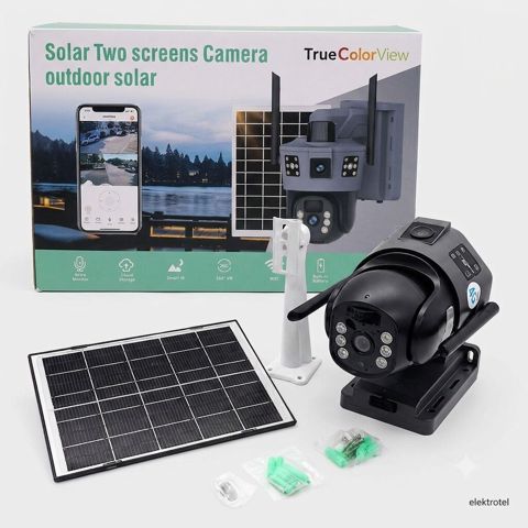 Solar iki ekranlı xarici təhlükəsizlik kamerası – TrueColorView — Bakı