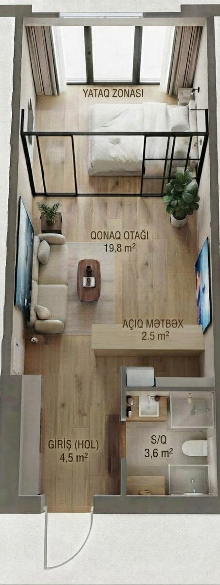 2-otaqlı yeni tikili, Xırdalan ş., 36 m² — Mənzil, Xırdalan