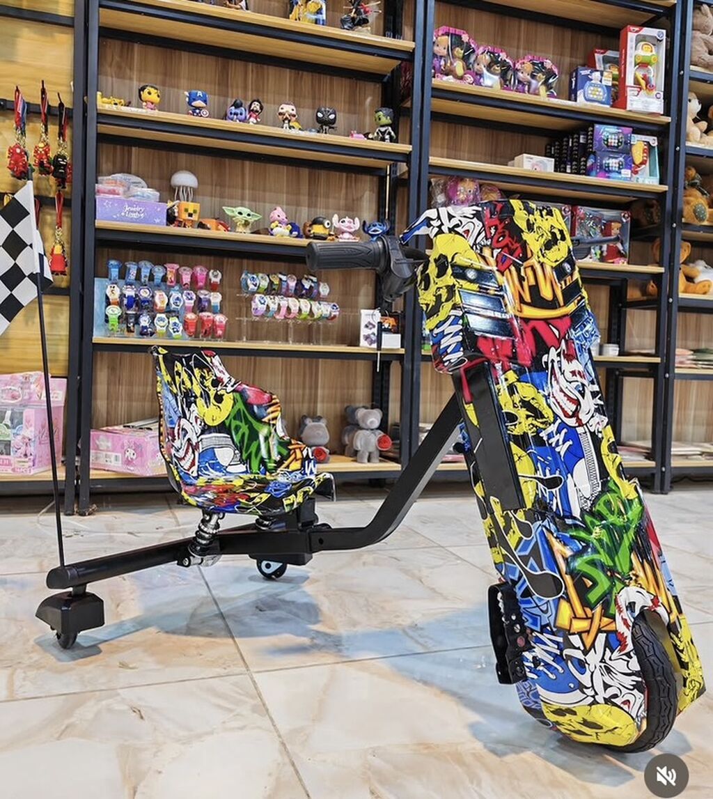 Uşaq üçün elektrikli Drift Trike – rəngli dizaynlar Məhsul təsviri — Uşaq avtomobilləri, Xırdalan (3)