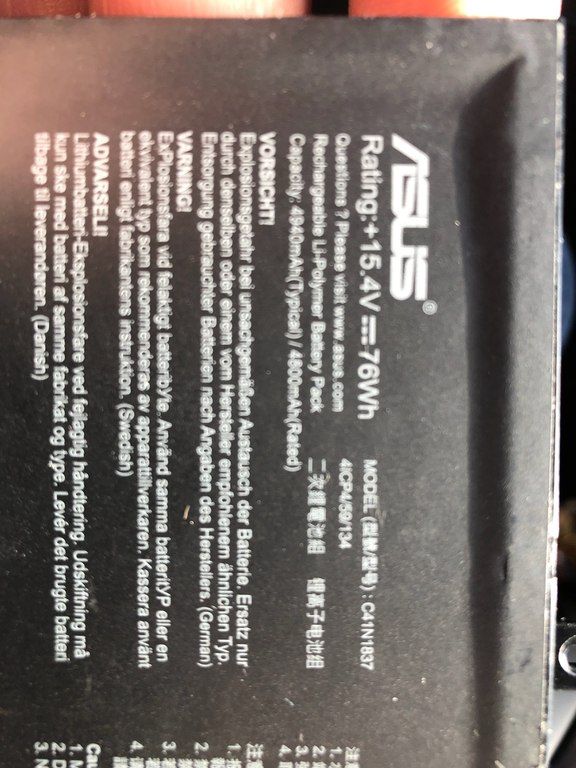 "Asus TUF" batareya — Kompüterlər və noutbuklar, Bakı (2)