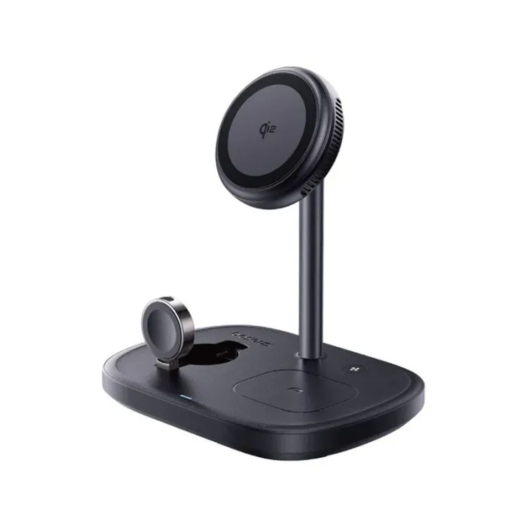 Baseus EnerFill FS41 3‑in‑1 Simsiz Şarj Stendi — iPhone, Apple Watch — Şarj cihazları, Bakı