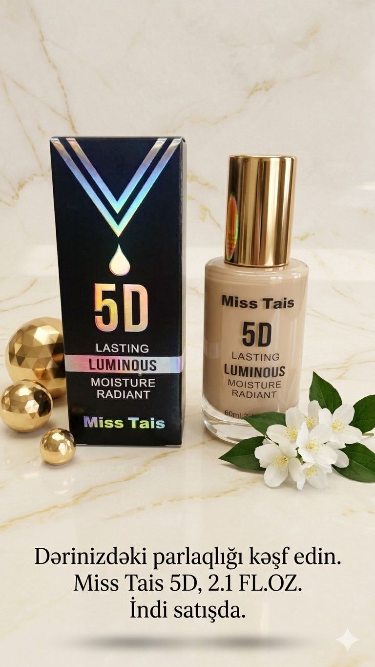 Tonal krem Miss Tais 5D 11 Beige, 60 ml — Mallar, Bakı (2)