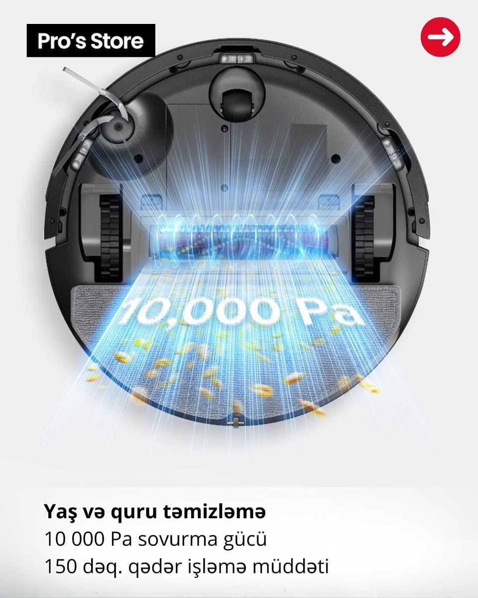 Robot-tozsoran Roborock S8 Pro — Ev texnikası, Bakı (7)