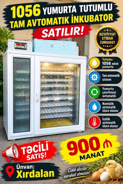 İnkubator — 900 ₼ · Xırdalan · Biznes və avadanlıq İnkubator — Xırdalan