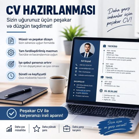 Peşəkar CV hazırlanması – İşə qəbul şansınızı artırın İş — Bakı